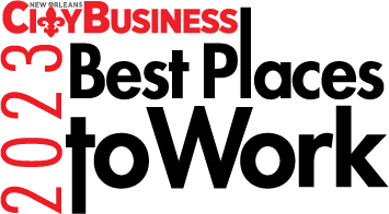 Logo that says "City Business Best Place to Work 2023"